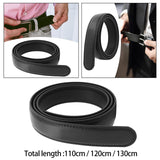 Maxbell Automatic Belt No Buckle Durable Waist Belt for Suit Pants Jeans Party 110cm