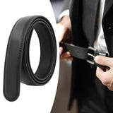 Maxbell Automatic Belt No Buckle Durable Waist Belt for Suit Pants Jeans Party 110cm