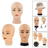 Maxbell Realistic Mannequin Head Foam Wig Display Stand for Make up Hat Hair Styling Women