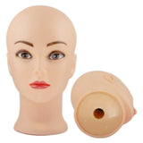 Maxbell Realistic Mannequin Head Foam Wig Display Stand for Make up Hat Hair Styling Women