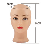 Maxbell Realistic Mannequin Head Foam Wig Display Stand for Make up Hat Hair Styling Women