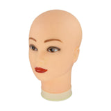 Maxbell Realistic Mannequin Head Foam Wig Display Stand for Make up Hat Hair Styling Womens White Base