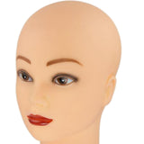 Maxbell Realistic Mannequin Head Foam Wig Display Stand for Make up Hat Hair Styling Womens White Base