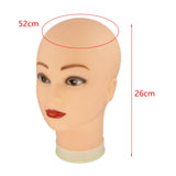 Maxbell Realistic Mannequin Head Foam Wig Display Stand for Make up Hat Hair Styling Womens White Base