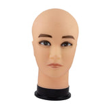 Maxbell Realistic Mannequin Head Foam Wig Display Stand for Make up Hat Hair Styling Men Black Base