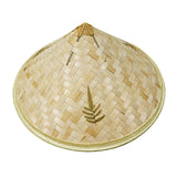 Maxbell Bamboo Braided Hat Beach Oriental Hat Girls Boys Handmade Hat Rice Paddy Hat style A