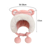 Maxbell Women's Winter Plush Hat with Earflaps Earmuffs for Cycling Hiking Keep Warm Pink