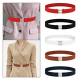 Maxbell Women Elastic Waist Belt Casual Waistband for Festivals Birthday Gift Street Red