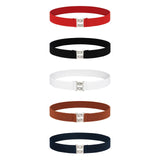 Maxbell Women Elastic Waist Belt Casual Waistband for Festivals Birthday Gift Street Red