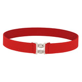 Maxbell Women Elastic Waist Belt Casual Waistband for Festivals Birthday Gift Street Red