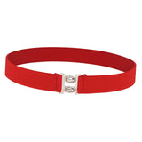 Maxbell Women Elastic Waist Belt Casual Waistband for Festivals Birthday Gift Street Red