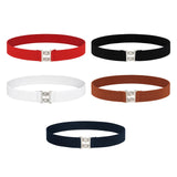 Maxbell Women Elastic Waist Belt Casual Waistband for Festivals Birthday Gift Street Red