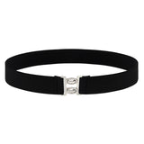 Maxbell Women Elastic Waist Belt Casual Waistband for Festivals Birthday Gift Street Black