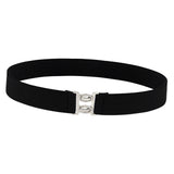 Maxbell Women Elastic Waist Belt Casual Waistband for Festivals Birthday Gift Street Black