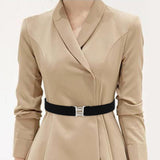 Maxbell Women Elastic Waist Belt Casual Waistband for Festivals Birthday Gift Street Black