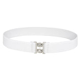 Maxbell Women Elastic Waist Belt Casual Waistband for Festivals Birthday Gift Street White