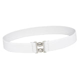 Maxbell Women Elastic Waist Belt Casual Waistband for Festivals Birthday Gift Street White
