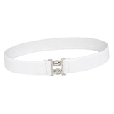 Maxbell Women Elastic Waist Belt Casual Waistband for Festivals Birthday Gift Street White