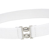 Maxbell Women Elastic Waist Belt Casual Waistband for Festivals Birthday Gift Street White