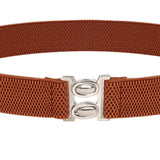 Maxbell Women Elastic Waist Belt Casual Waistband for Festivals Birthday Gift Street Brown