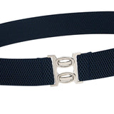 Maxbell Women Elastic Waist Belt Casual Waistband for Festivals Birthday Gift Street Deep Blue