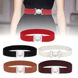 Maxbell Women Elastic Waist Belt Clothing Decor Waistband for Shopping Travel Street Red