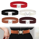 Maxbell Women Elastic Waist Belt Clothing Decor Waistband for Shopping Travel Street Red