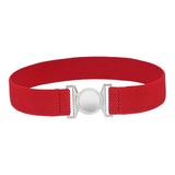 Maxbell Women Elastic Waist Belt Clothing Decor Waistband for Shopping Travel Street Red