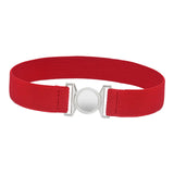 Maxbell Women Elastic Waist Belt Clothing Decor Waistband for Shopping Travel Street Red