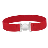Maxbell Women Elastic Waist Belt Clothing Decor Waistband for Shopping Travel Street Red