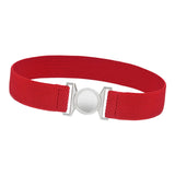 Maxbell Women Elastic Waist Belt Clothing Decor Waistband for Shopping Travel Street Red