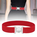 Maxbell Women Elastic Waist Belt Clothing Decor Waistband for Shopping Travel Street Red