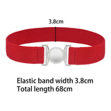 Maxbell Women Elastic Waist Belt Clothing Decor Waistband for Shopping Travel Street Red
