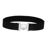 Maxbell Women Elastic Waist Belt Clothing Decor Waistband for Shopping Travel Street Black