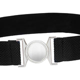 Maxbell Women Elastic Waist Belt Clothing Decor Waistband for Shopping Travel Street Black