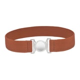 Maxbell Women Elastic Waist Belt Clothing Decor Waistband for Shopping Travel Street Camel