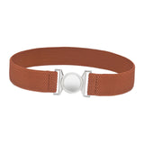Maxbell Women Elastic Waist Belt Clothing Decor Waistband for Shopping Travel Street Camel
