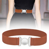 Maxbell Women Elastic Waist Belt Clothing Decor Waistband for Shopping Travel Street Camel