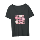 Maxbell Women's T Shirts Loose Casual Letter Graphic Print Comfortable Crewneck Tees