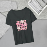 Maxbell Women's T Shirts Loose Casual Letter Graphic Print Comfortable Crewneck Tees