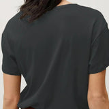 Maxbell Women's T Shirts Loose Casual Letter Graphic Print Comfortable Crewneck Tees