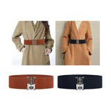 Maxbell Women Elastic Waist Belt Stylish Dress Accessories Girdle Lady Cinch Brown