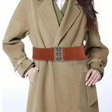 Maxbell Women Elastic Waist Belt Stylish Dress Accessories Girdle Lady Cinch Brown