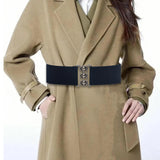 Maxbell Women Elastic Waist Belt Stylish Dress Accessories Girdle Lady Cinch Dark Blue