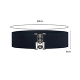 Maxbell Women Elastic Waist Belt Stylish Dress Accessories Girdle Lady Cinch Dark Blue