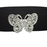 Maxbell Wide Elastic Belt Female Simple Decoration Cinch Dress Belt for Women Ladies Black