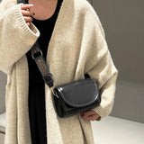 Maxbell Womens Shoulder Bag Trendy Casual Ladies Handbag Detachable Adjustable Strap Black
