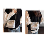 Maxbell Women Chain Shoulder Bag Stylish Chain Shoulder Strap for Street Work Summer Silver