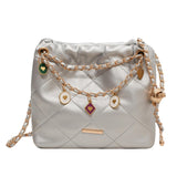 Maxbell Women Chain Shoulder Bag Stylish Chain Shoulder Strap for Street Work Summer Silver