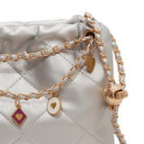 Maxbell Women Chain Shoulder Bag Stylish Chain Shoulder Strap for Street Work Summer Silver